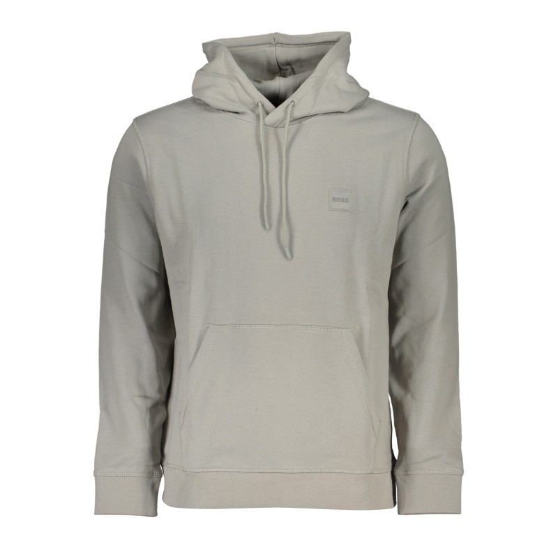 HUGO BOSS FELPA SENZA ZIP UOMO GRIGIO HUGO BOSS FELPA SENZA ZIP UOMO GRIGIO