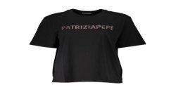 PATRIZIA PEPE T-SHIRT MANICHE CORTE DONNA NERO