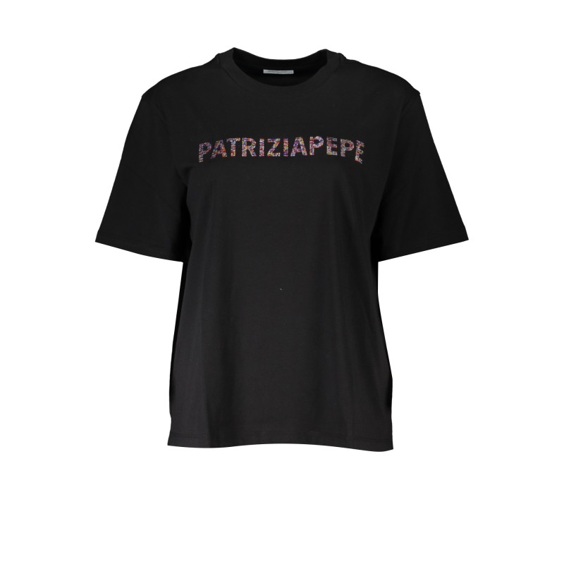 PATRIZIA PEPE T-SHIRT MANICHE CORTE DONNA NERO PATRIZIA PEPE T-SHIRT MANICHE CORTE DONNA NERO
