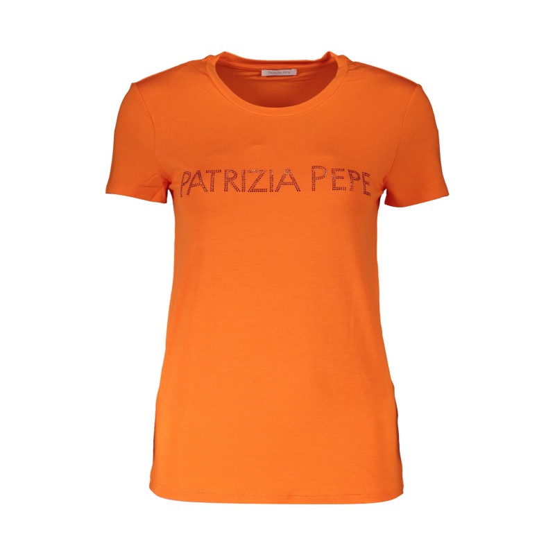 PATRIZIA PEPE T-SHIRT MANICHE CORTE DONNA ARANCIO PATRIZIA PEPE T-SHIRT MANICHE CORTE DONNA ARANCIO