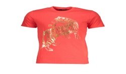 CAVALLI CLASS T-SHIRT MANICHE CORTE UOMO ROSSO