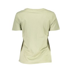 GUESS JEANS T-SHIRT MANICHE CORTE DONNA VERDE