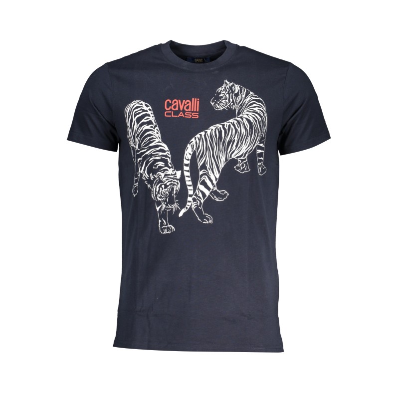 CAVALLI CLASS T-SHIRT MANICHE CORTE UOMO BLU CAVALLI CLASS T-SHIRT MANICHE CORTE UOMO BLU