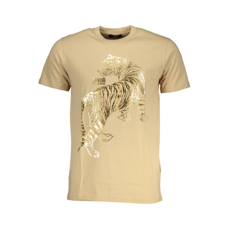 CAVALLI CLASS T-SHIRT MANICHE CORTE UOMO BEIGE CAVALLI CLASS T-SHIRT MANICHE CORTE UOMO BEIGE
