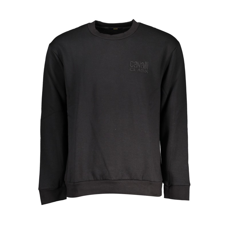 CAVALLI CLASS FELPA SENZA ZIP UOMO NERO CAVALLI CLASS FELPA SENZA ZIP UOMO NERO