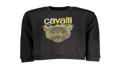 CAVALLI CLASS FELPA SENZA ZIP DONNA NERO