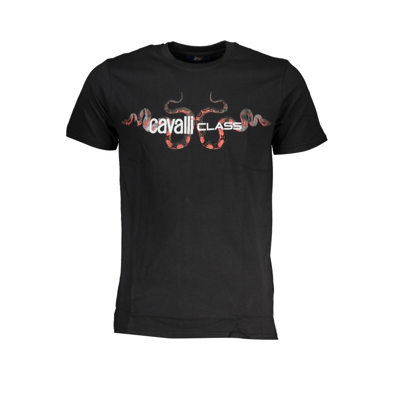 CAVALLI CLASS T-SHIRT MANICHE CORTE UOMO NERO CAVALLI CLASS T-SHIRT MANICHE CORTE UOMO NERO