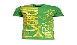CAVALLI CLASS T-SHIRT MANICHE CORTE UOMO VERDE
