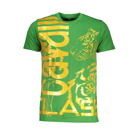 CAVALLI CLASS T-SHIRT MANICHE CORTE UOMO VERDE