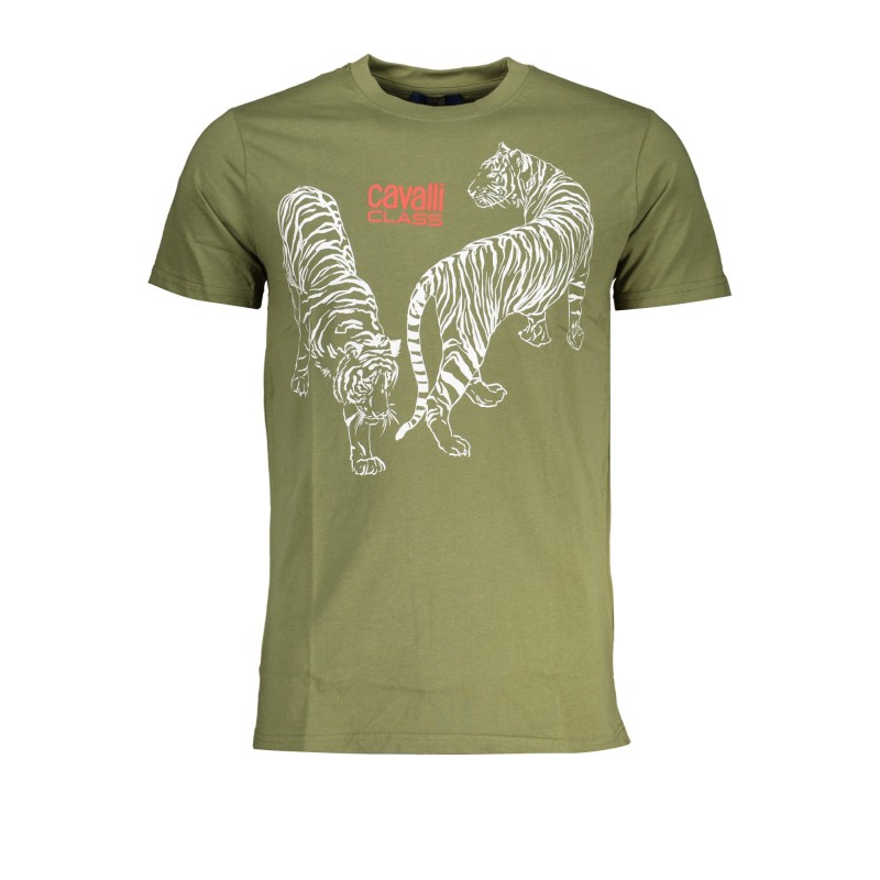 CAVALLI CLASS T-SHIRT MANICHE CORTE UOMO VERDE CAVALLI CLASS T-SHIRT MANICHE CORTE UOMO VERDE
