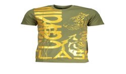 CAVALLI CLASS T-SHIRT MANICHE CORTE UOMO VERDE