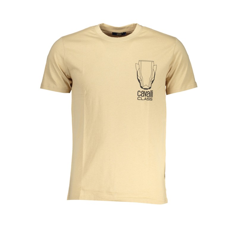 CAVALLI CLASS T-SHIRT MANICHE CORTE UOMO BEIGE CAVALLI CLASS T-SHIRT MANICHE CORTE UOMO BEIGE