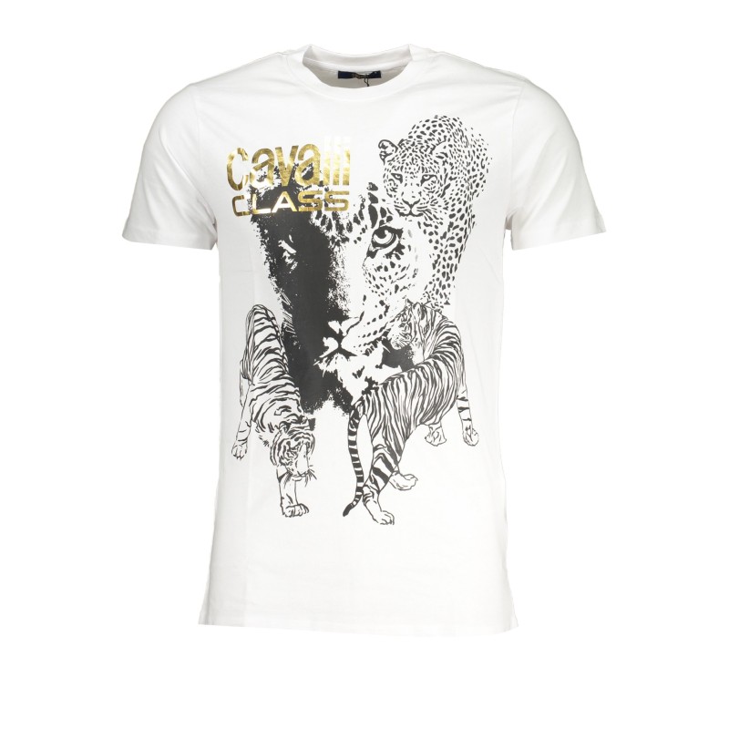 CAVALLI CLASS T-SHIRT MANICHE CORTE UOMO BIANCO CAVALLI CLASS T-SHIRT MANICHE CORTE UOMO BIANCO