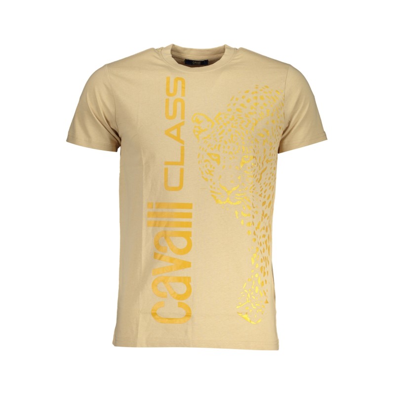 CAVALLI CLASS T-SHIRT MANICHE CORTE UOMO BEIGE CAVALLI CLASS T-SHIRT MANICHE CORTE UOMO BEIGE