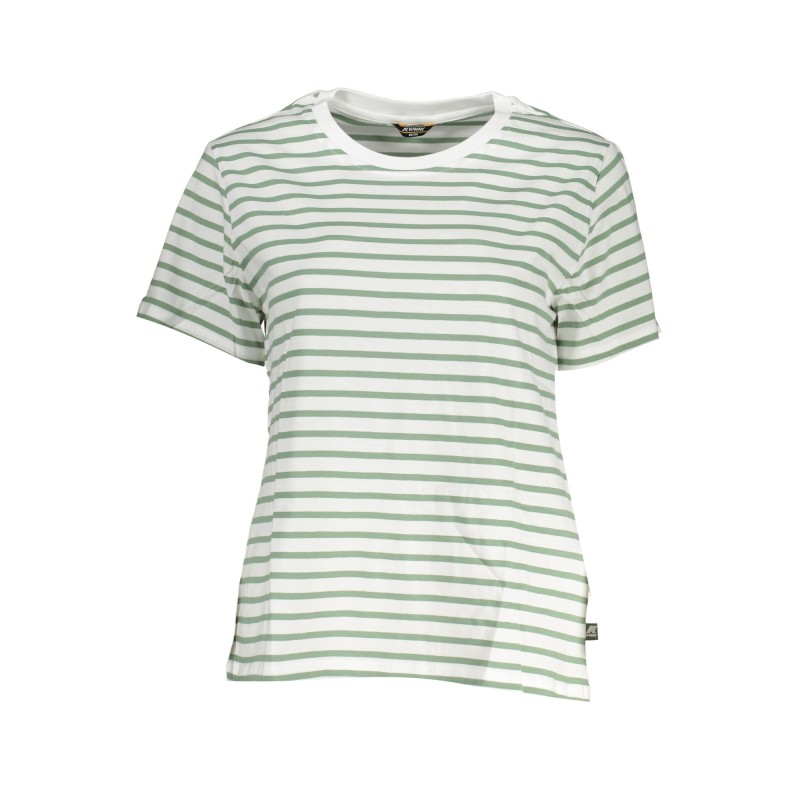 K-WAY T-SHIRT MANICHE CORTE DONNA BIANCO K-WAY T-SHIRT MANICHE CORTE DONNA BIANCO