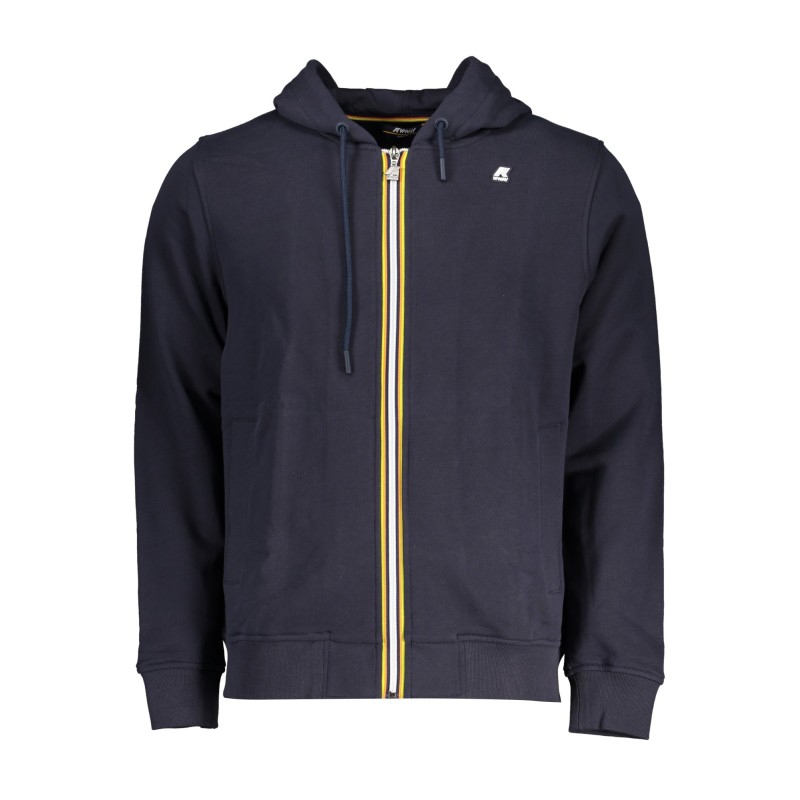 K-WAY FELPA CON ZIP UOMO BLU K-WAY FELPA CON ZIP UOMO BLU
