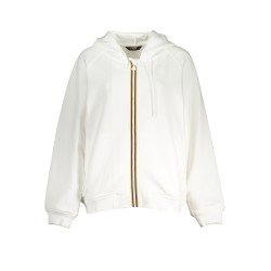 K-WAY FELPA CON ZIP DONNA BIANCO