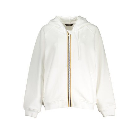 K-WAY FELPA CON ZIP DONNA BIANCO