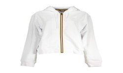K-WAY FELPA CON ZIP DONNA BIANCO