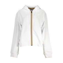 K-WAY FELPA CON ZIP DONNA BIANCO