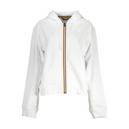 K-WAY FELPA CON ZIP DONNA BIANCO