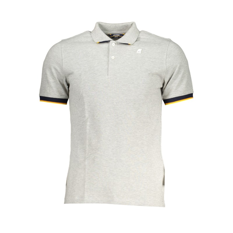 K-WAY POLO MANICHE CORTE UOMO GRIGIO K-WAY POLO MANICHE CORTE UOMO GRIGIO
