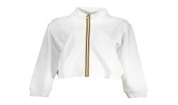 K-WAY FELPA CON ZIP DONNA BIANCO
