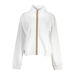 K-WAY FELPA CON ZIP DONNA BIANCO