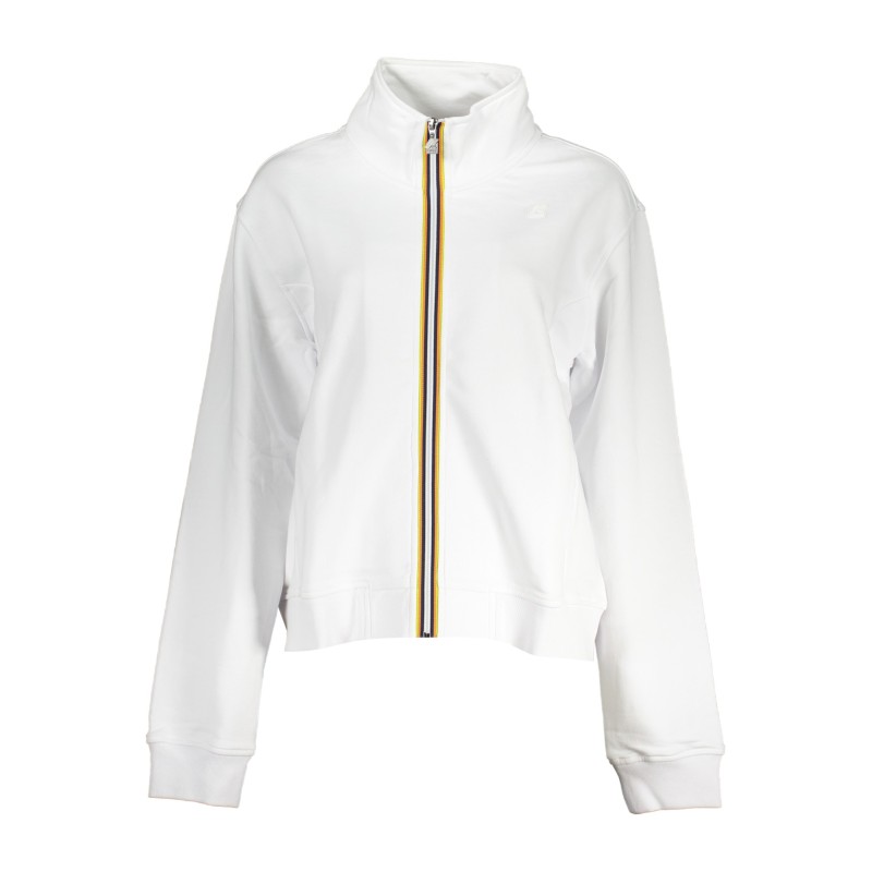 K-WAY FELPA CON ZIP DONNA BIANCO K-WAY FELPA CON ZIP DONNA BIANCO