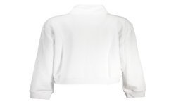 K-WAY FELPA CON ZIP DONNA BIANCO