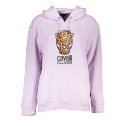 CAVALLI CLASS FELPA SENZA ZIP DONNA VIOLA