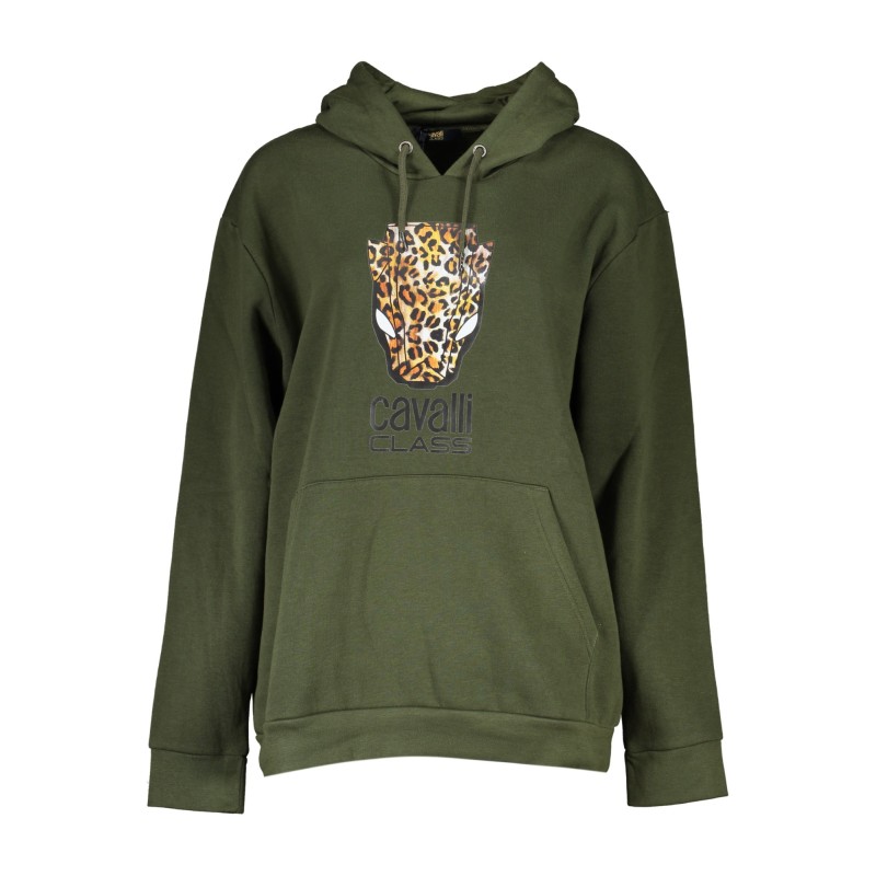 CAVALLI CLASS FELPA SENZA ZIP DONNA VERDE CAVALLI CLASS FELPA SENZA ZIP DONNA VERDE