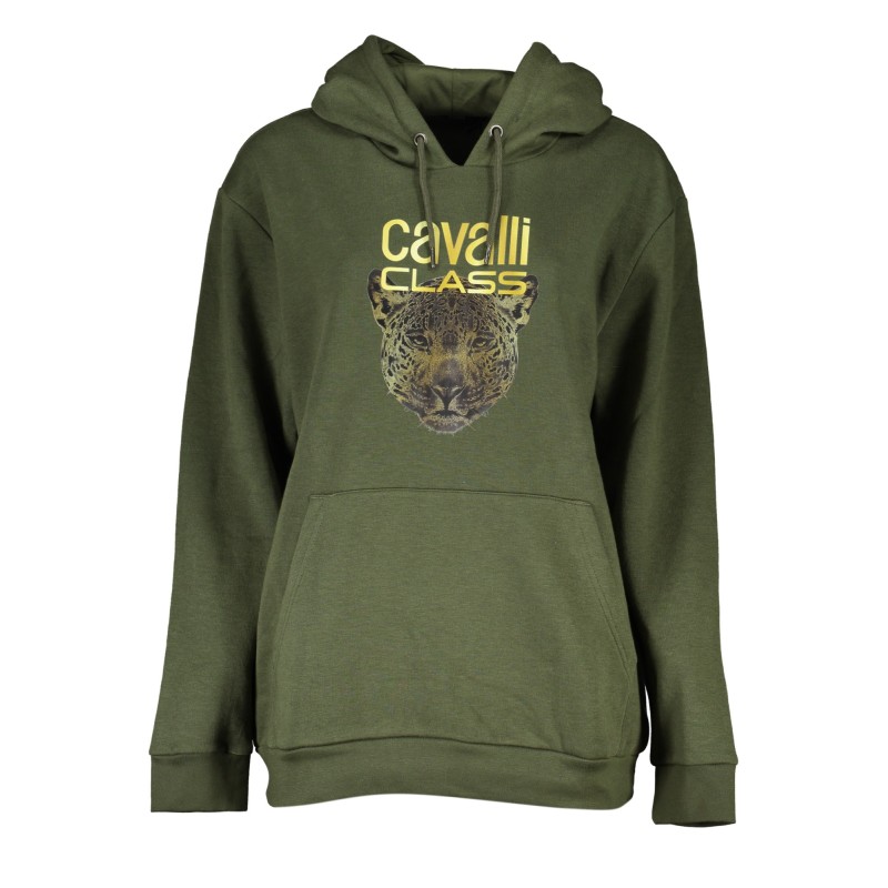 CAVALLI CLASS FELPA SENZA ZIP DONNA VERDE CAVALLI CLASS FELPA SENZA ZIP DONNA VERDE
