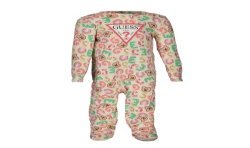 GUESS JEANS T-SHIRT MANICHE LUNGHE BAMBINO BIANCO