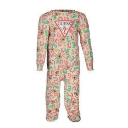 GUESS JEANS T-SHIRT MANICHE LUNGHE BAMBINO BIANCO