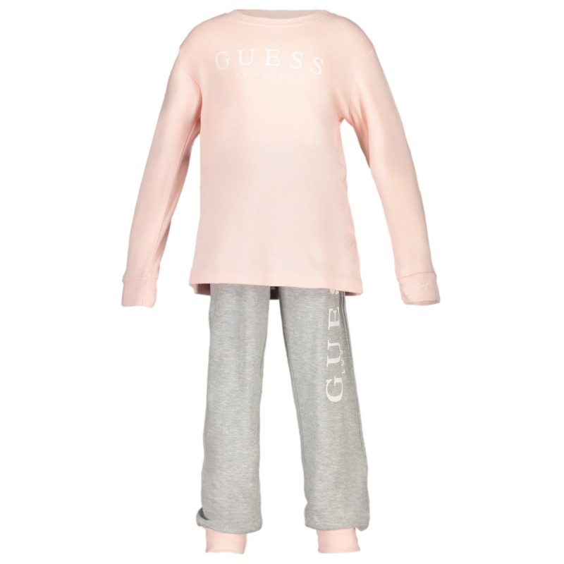 GUESS JEANS FELPA SENZA ZIP BAMBINA ROSA GUESS JEANS FELPA SENZA ZIP BAMBINA ROSA
