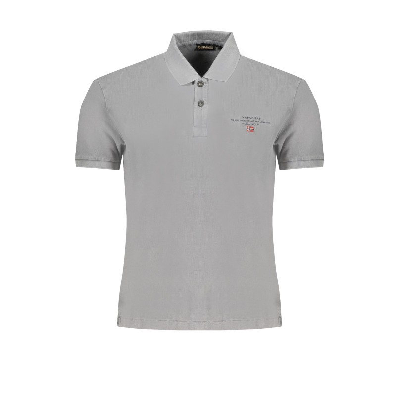 NAPAPIJRI POLO MANICHE CORTE UOMO GRIGIO NAPAPIJRI POLO MANICHE CORTE UOMO GRIGIO