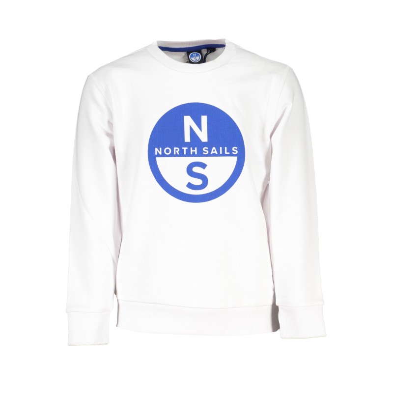 NORTH SAILS FELPA SENZA ZIP BAMBINO BIANCO NORTH SAILS FELPA SENZA ZIP BAMBINO BIANCO