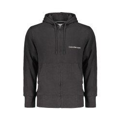 CALVIN KLEIN FELPA CON ZIP UOMO NERO