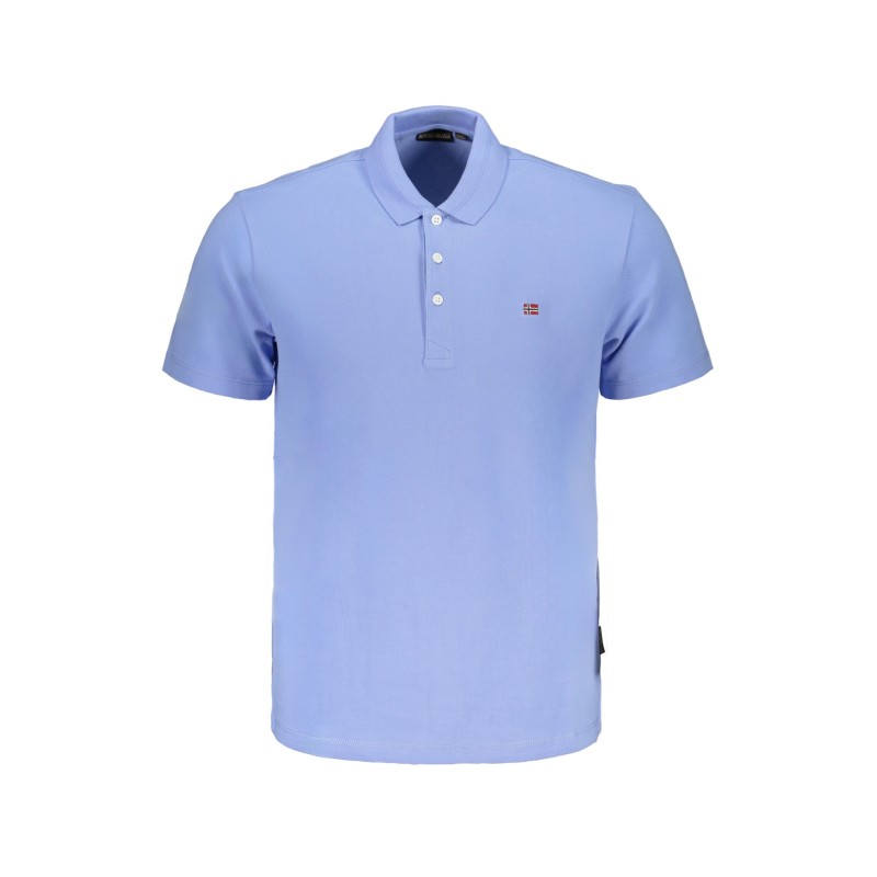 NAPAPIJRI POLO MANICHE CORTE UOMO AZZURRO NAPAPIJRI POLO MANICHE CORTE UOMO AZZURRO