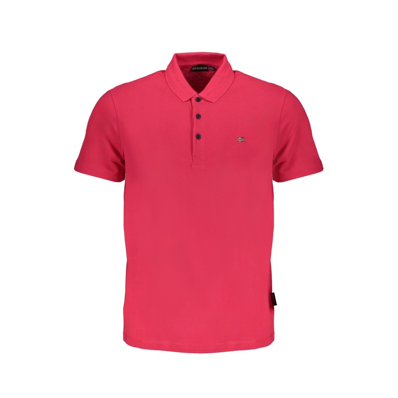 NAPAPIJRI POLO MANICHE CORTE UOMO ROSA NAPAPIJRI POLO MANICHE CORTE UOMO ROSA