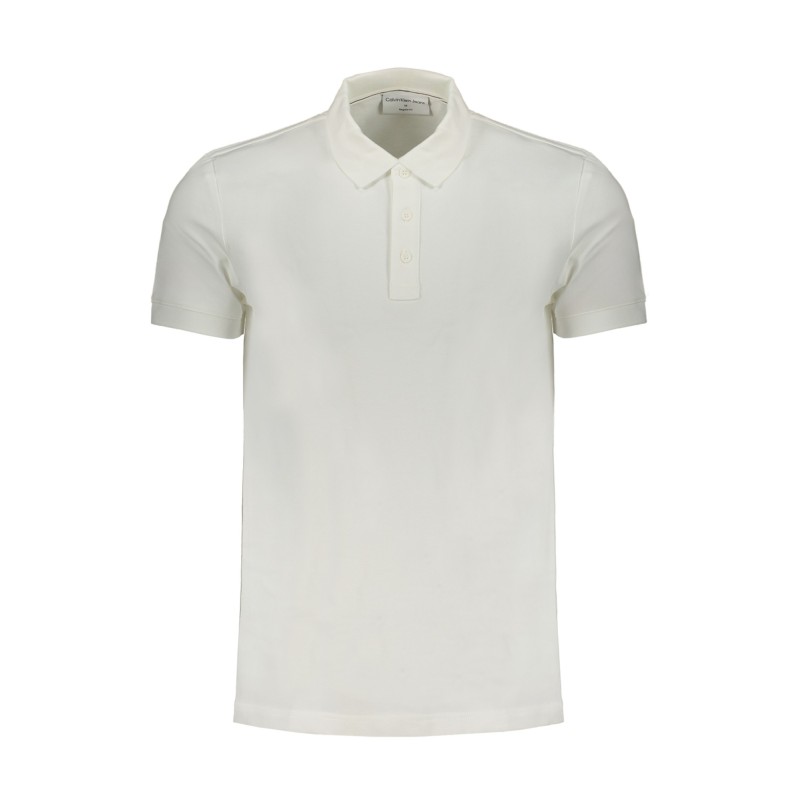 CALVIN KLEIN POLO MANICHE CORTE UOMO BIANCO CALVIN KLEIN POLO MANICHE CORTE UOMO BIANCO