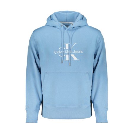 CALVIN KLEIN FELPA SENZA ZIP UOMO AZZURRO