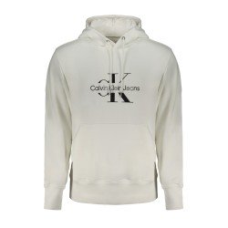 CALVIN KLEIN FELPA SENZA ZIP UOMO BIANCO