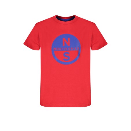 NORTH SAILS T-SHIRT MANICHE CORTE BAMBINO ROSSO