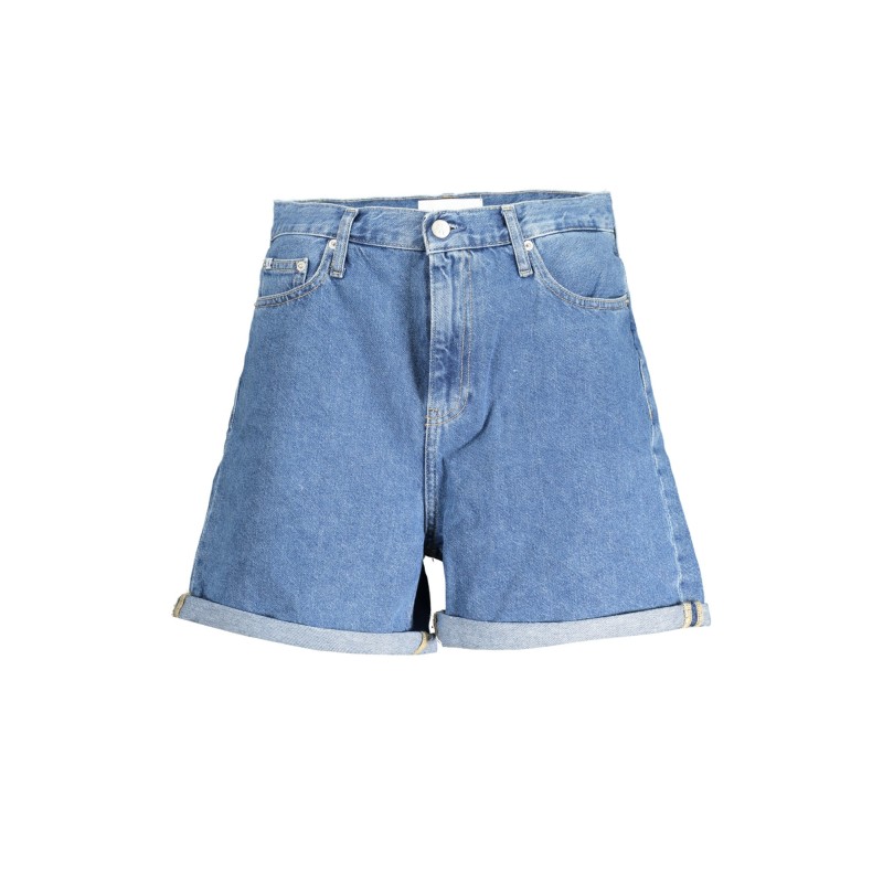 CALVIN KLEIN JEANS SHORT DONNA AZZURRO CALVIN KLEIN JEANS SHORT DONNA AZZURRO