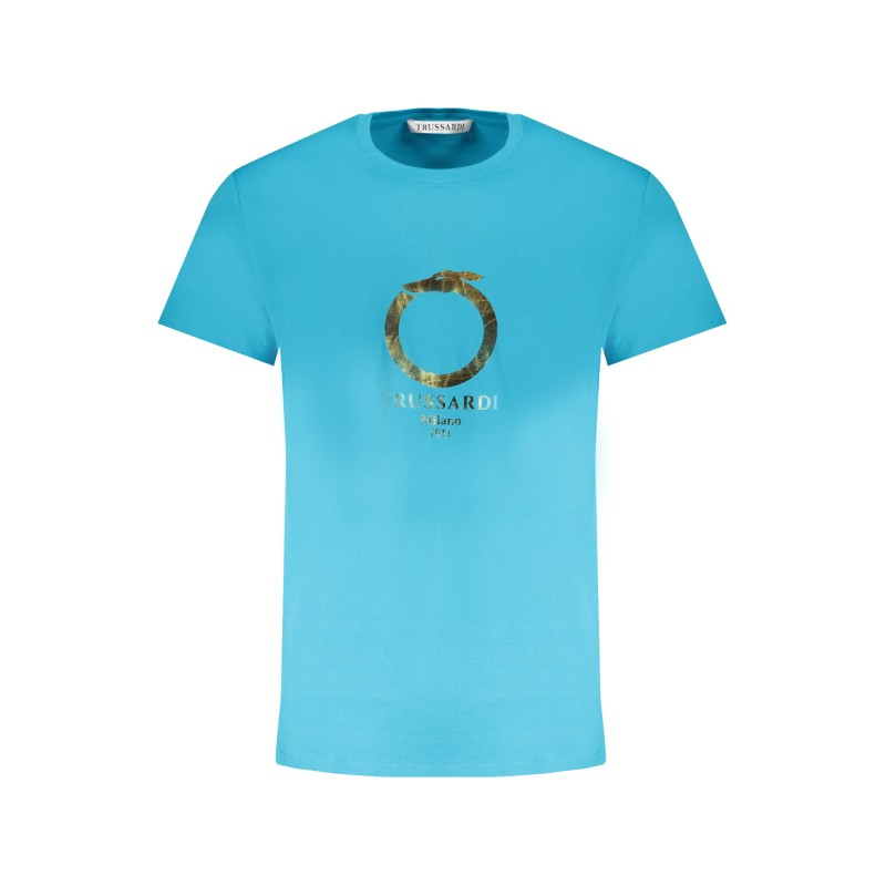 TRUSSARDI T-SHIRT MANICHE CORTE UOMO AZZURRO TRUSSARDI T-SHIRT MANICHE CORTE UOMO AZZURRO