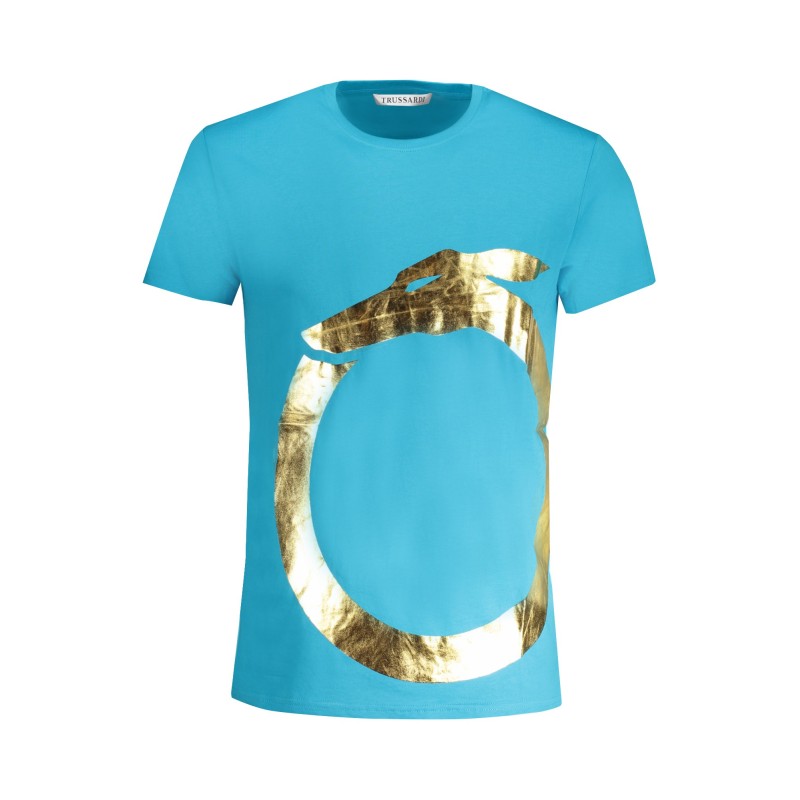 TRUSSARDI T-SHIRT MANICHE CORTE UOMO AZZURRO TRUSSARDI T-SHIRT MANICHE CORTE UOMO AZZURRO