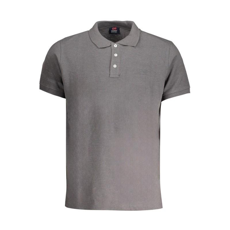 NORWAY 1963 POLO MANICHE CORTE UOMO GRIGIO NORWAY 1963 POLO MANICHE CORTE UOMO GRIGIO