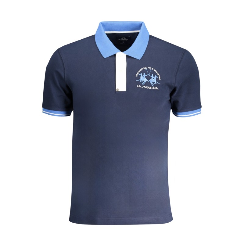 LA MARTINA POLO MANICHE CORTE UOMO BLU LA MARTINA POLO MANICHE CORTE UOMO BLU